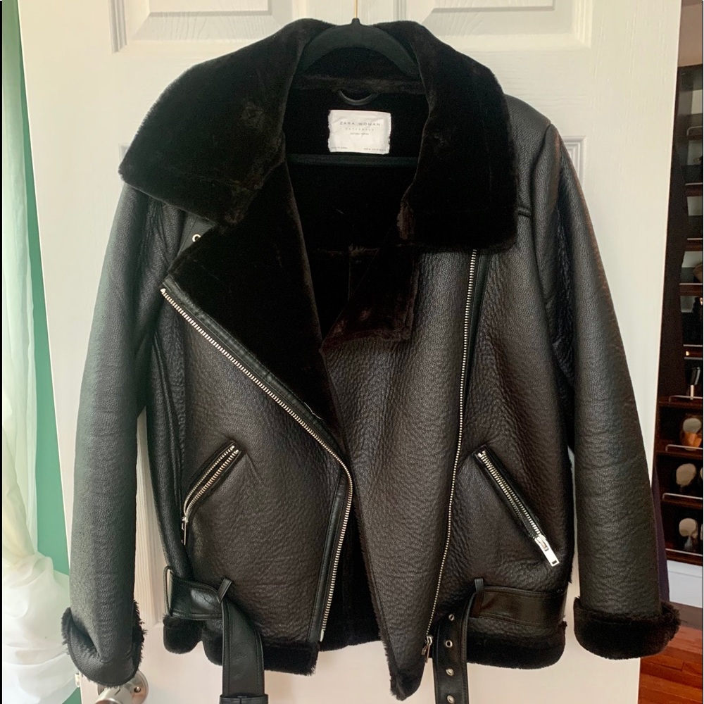 Zara Double Faced Biker Jacket